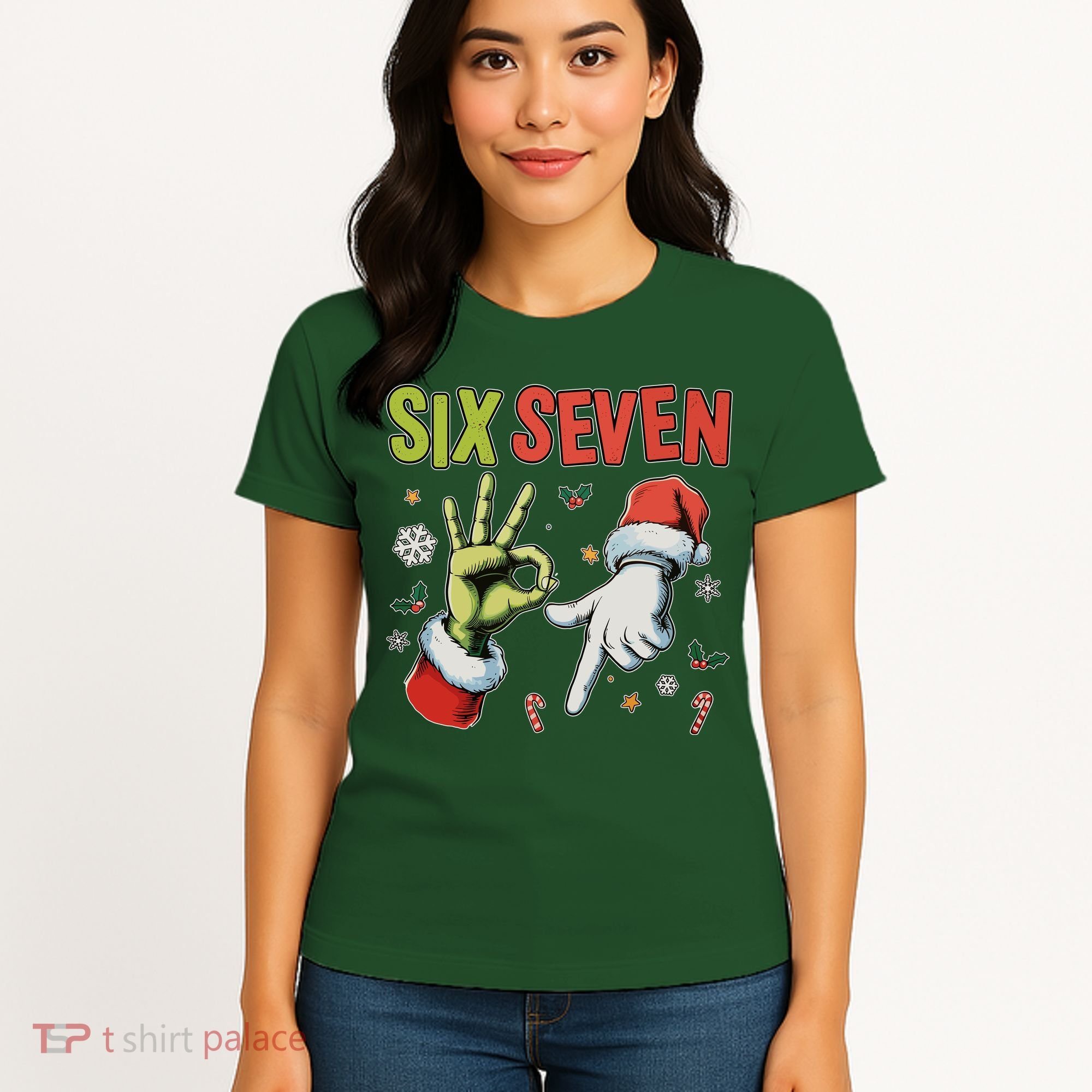 Funny Christmas Six Seven 67 Meme Women's T-Shirt