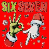 Funny Christmas Six Seven 67 Meme Santa Hat thumb 1