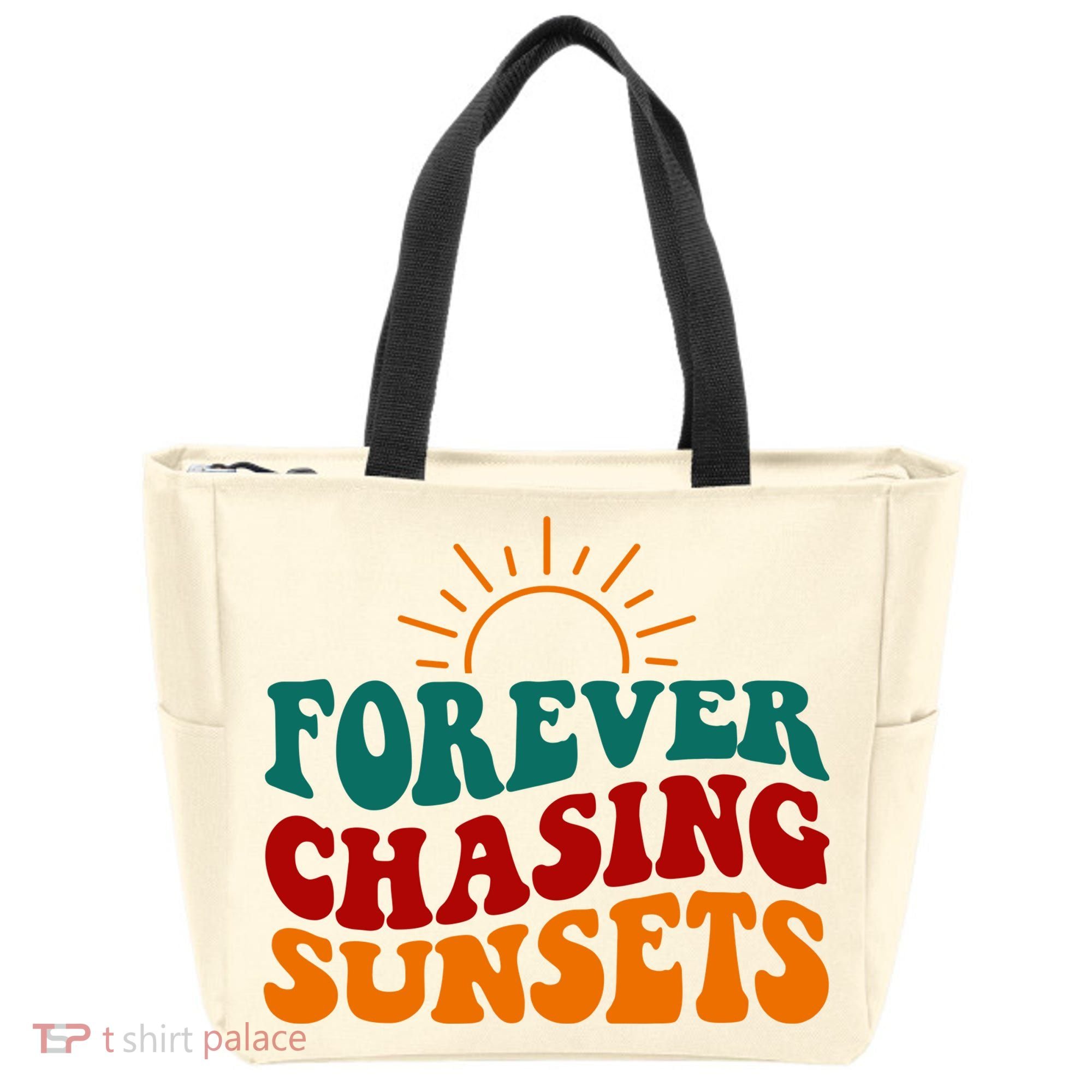 Forever Chasing Sunsets Cute Tote Bag