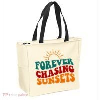 Forever Chasing Sunsets Cute Tote Bag thumb 2
