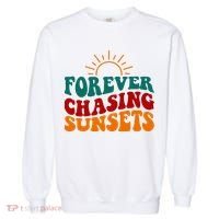 Forever Chasing Sunsets Cute Garment-Dyed Sweatshirt thumb 0