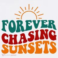 Forever Chasing Sunsets Cute Doggie Tank thumb 4