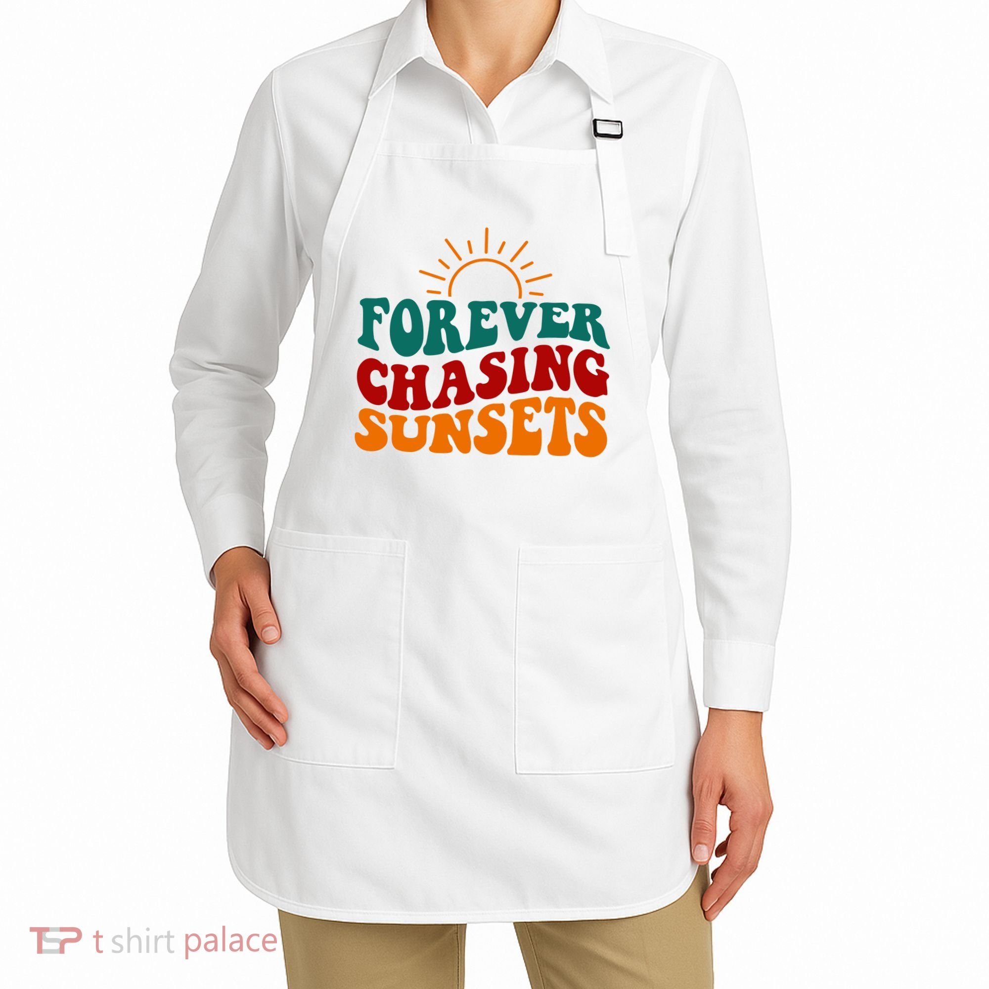 Forever Chasing Sunsets Cute Apron