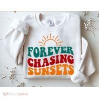 Forever Chasing Sunsets Cute Sweatshirt thumb 2