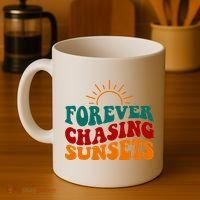 Forever Chasing Sunsets Cute Coffee Mug thumb 4