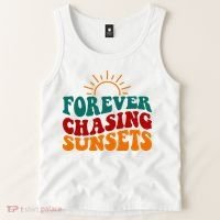 Forever Chasing Sunsets Cute Tank Top thumb 2