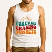 Forever Chasing Sunsets Cute Tank Top thumb 3