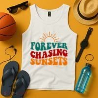 Forever Chasing Sunsets Cute Tank Top thumb 4