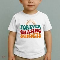 Forever Chasing Sunsets Cute Toddler T-Shirt thumb 2