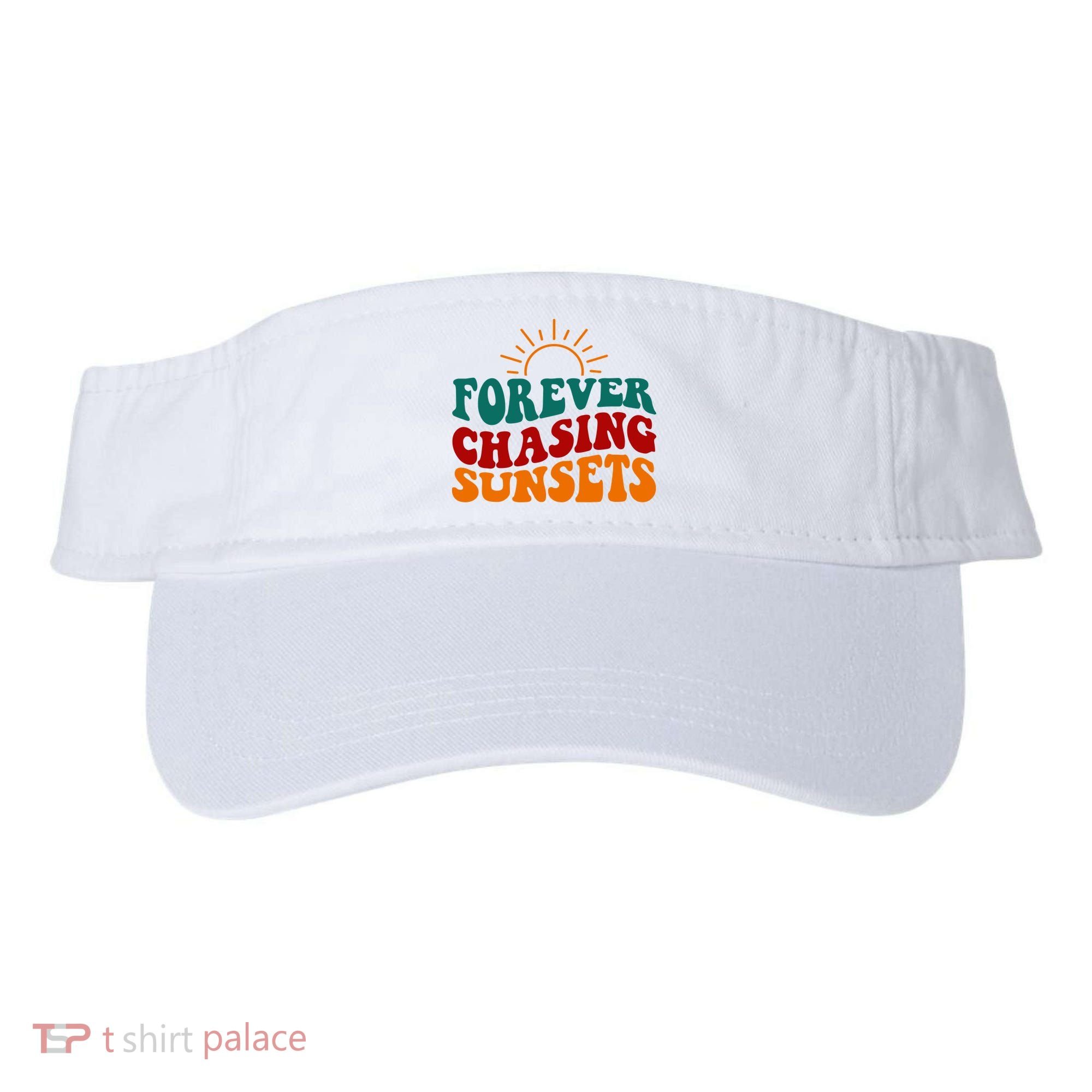 Forever Chasing Sunsets Cute Visor