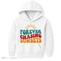 Forever Chasing Sunsets Cute Kids Hoodie thumb 0