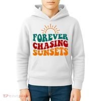 Forever Chasing Sunsets Cute Kids Hoodie thumb 4