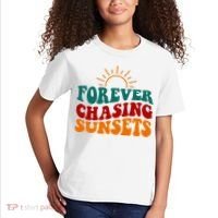 Forever Chasing Sunsets Cute Kids T-Shirt thumb 2
