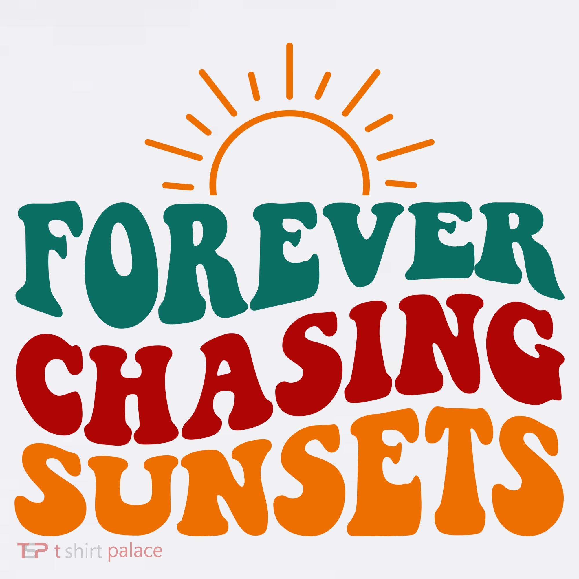 Forever Chasing Sunsets Cute Kids T-Shirt