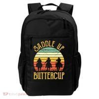 Funny Cowgirl Southern Western Saddle Up Buttercup Backpack thumb 0