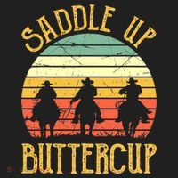 Funny Cowgirl Southern Western Saddle Up Buttercup Beanie thumb 2