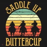 Funny Cowgirl Southern Western Saddle Up Buttercup Women's Hoodie thumb 2