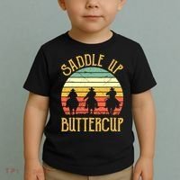 Funny Cowgirl Southern Western Saddle Up Buttercup Toddler T-Shirt thumb 2