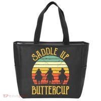 Funny Cowgirl Southern Western Saddle Up Buttercup Tote Bag thumb 0