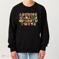 Funny Creepy Spooky Alphabet Letters Women's Sweatshirt thumb 0