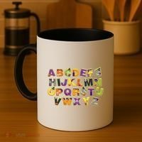Funny Creepy Spooky Alphabet Letters Coffee Mug thumb 4