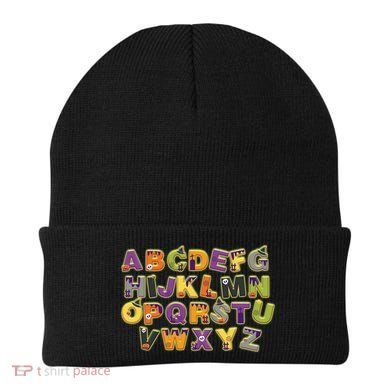 Funny Creepy Spooky Alphabet Letters Beanie