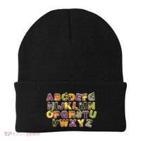 Funny Creepy Spooky Alphabet Letters Beanie thumb 0