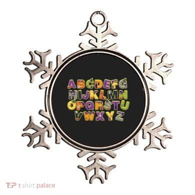 Funny Creepy Spooky Alphabet Letters Ornament