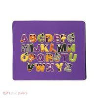 Funny Creepy Spooky Alphabet Letters Mousepad thumb 0