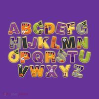 Funny Creepy Spooky Alphabet Letters Hat thumb 2