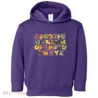 Funny Creepy Spooky Alphabet Letters Toddler Hoodie thumb 0