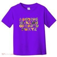 Funny Creepy Spooky Alphabet Letters Toddler T-Shirt thumb 0
