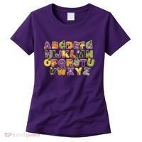 Funny Creepy Spooky Alphabet Letters Women's T-Shirt thumb 0