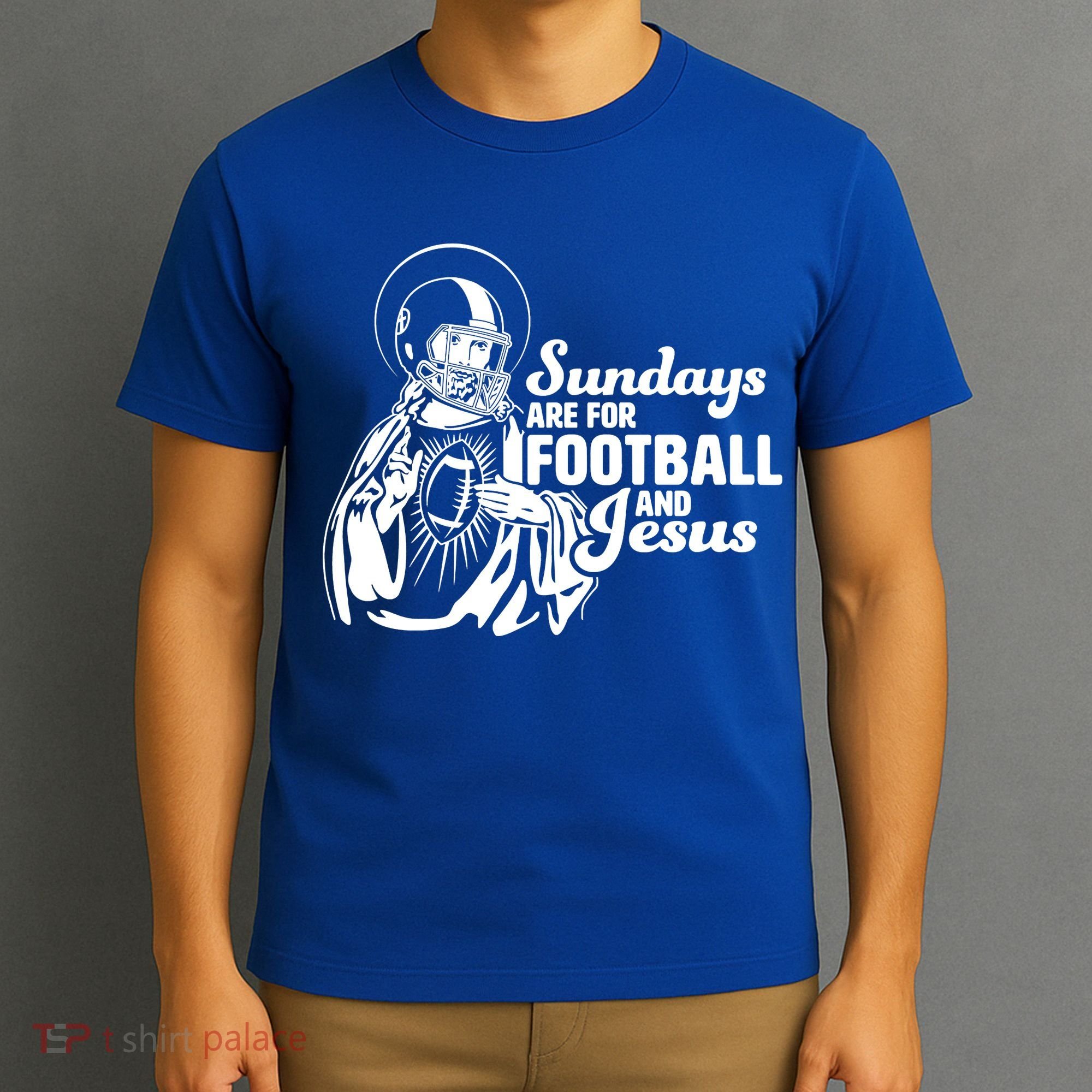 Funny Christian Sundays Are For Football And Jesus T-Shirt
