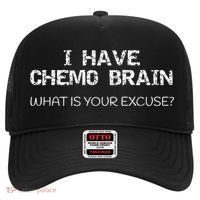 Funny Cancer Sucks Gift I Have Chemo Brain Gift Hat thumb 0