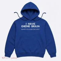 Funny Cancer Sucks Gift I Have Chemo Brain Gift Hoodie thumb 0