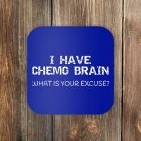 Funny Cancer Sucks Gift I Have Chemo Brain Gift Coaster thumb 0