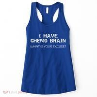 Funny Cancer Sucks Gift I Have Chemo Brain Gift Women's Tank Top thumb 0