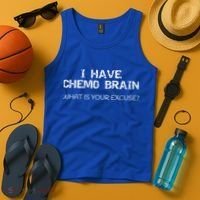 Funny Cancer Sucks Gift I Have Chemo Brain Gift Tank Top thumb 4