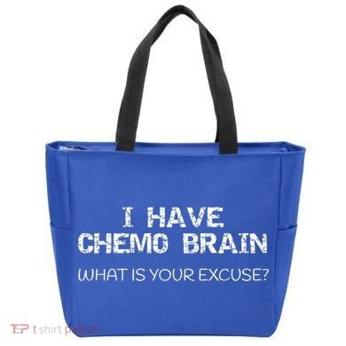Funny Cancer Sucks Gift I Have Chemo Brain Gift Tote Bag