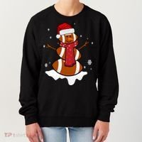 Football Christmas Snowman Women's Sweatshirt thumb 0