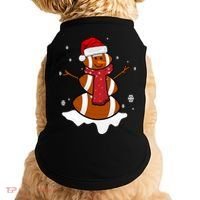 Football Christmas Snowman Doggie Tank thumb 0