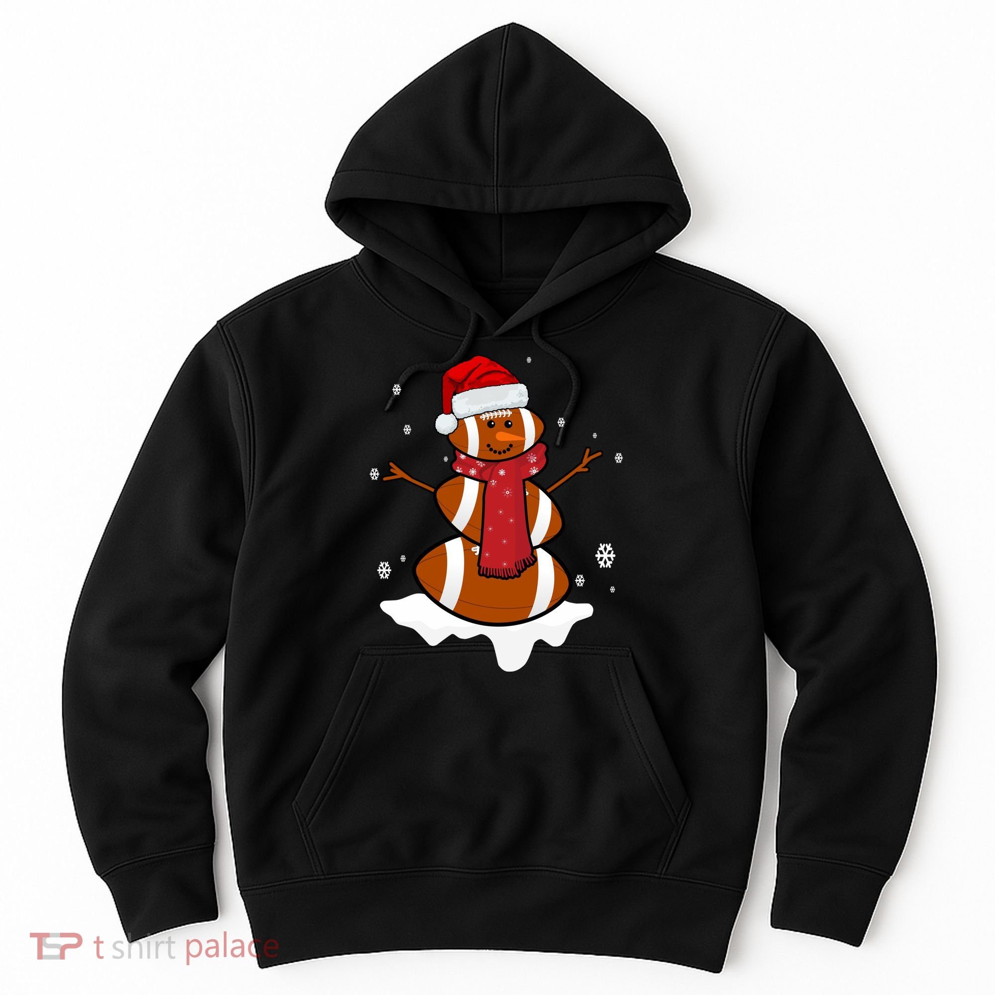 Football Christmas Snowman Hoodie