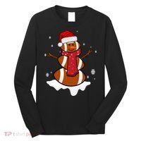 Football Christmas Snowman Long Sleeve Shirt thumb 0