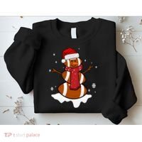Football Christmas Snowman Sweatshirt thumb 2