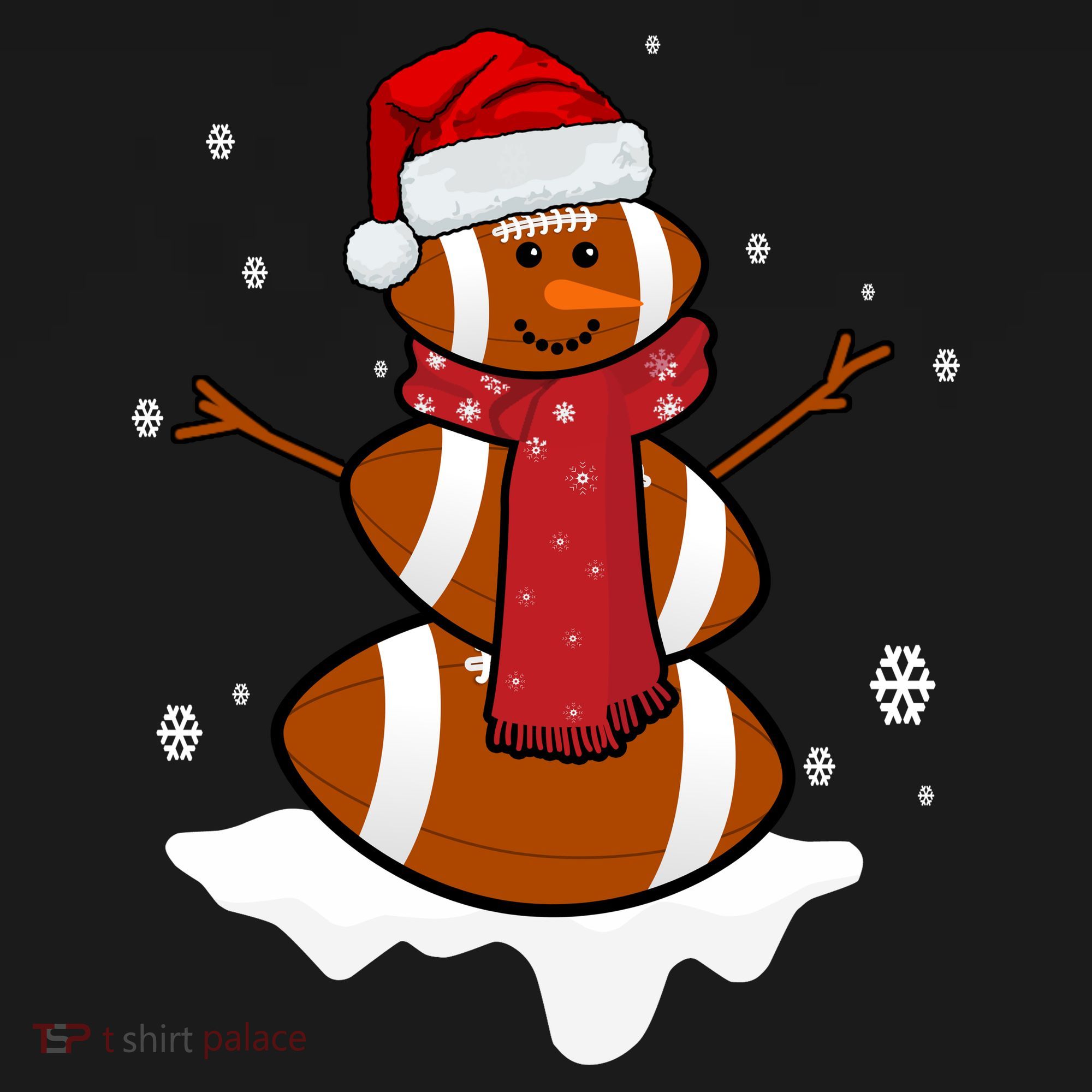 Football Christmas Snowman Sweatshirt