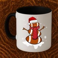 Football Christmas Snowman Coffee Mug thumb 2