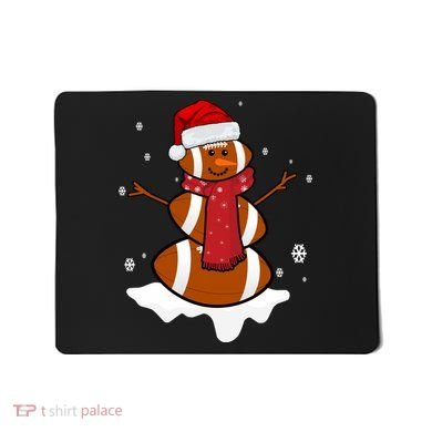 Football Christmas Snowman Mousepad