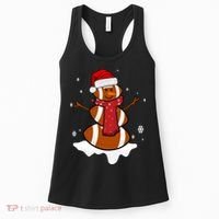 Football Christmas Snowman Women's Tank Top thumb 0