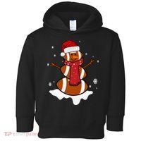 Football Christmas Snowman Toddler Hoodie thumb 0